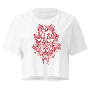 Flowering Samurai crop top