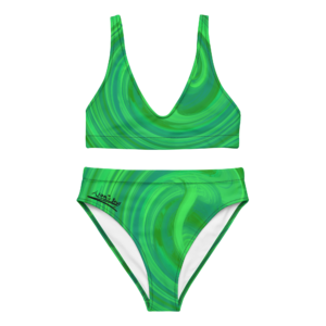 Green high-waisted Bikini