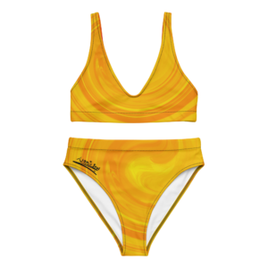 Yellow high-waisted Bikini