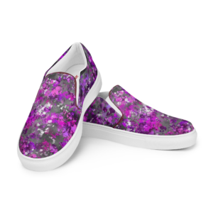 Pink Camo Slip-On Shoes