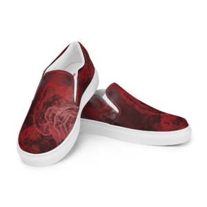 Blood Red Slip-On Shoes